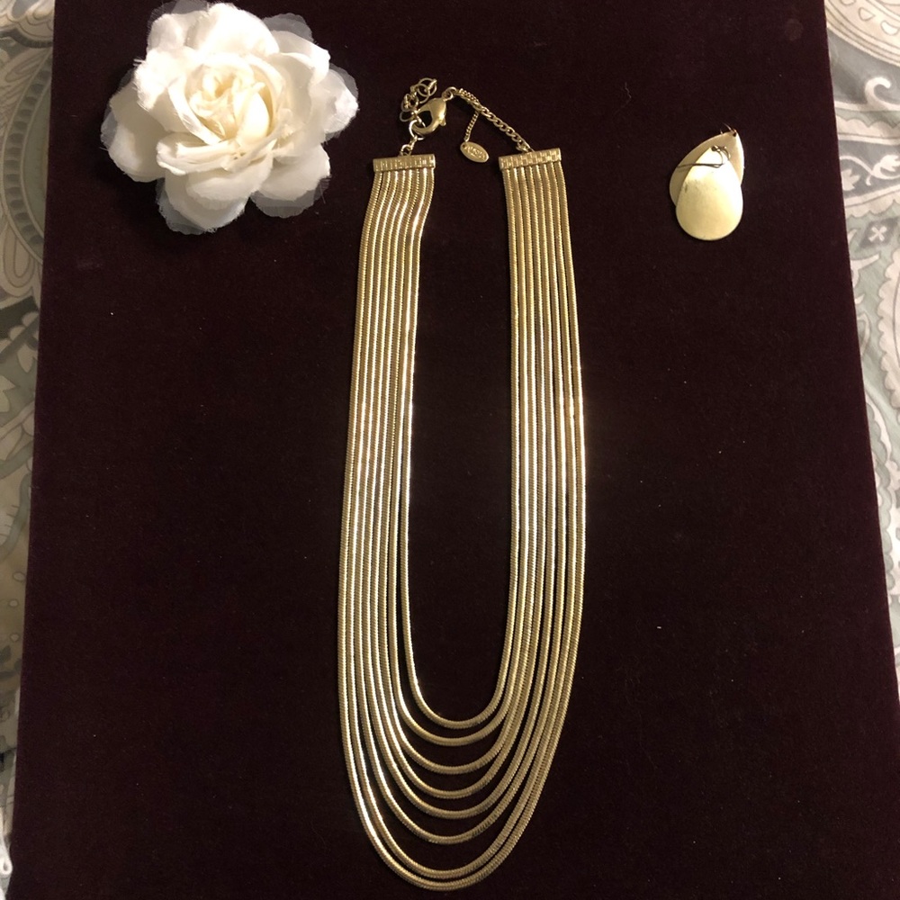 Amrita Singh gold layered necklace - Picture 1 of 5